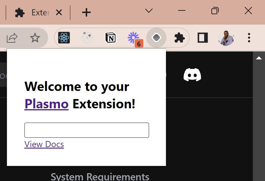 browser-extension-running