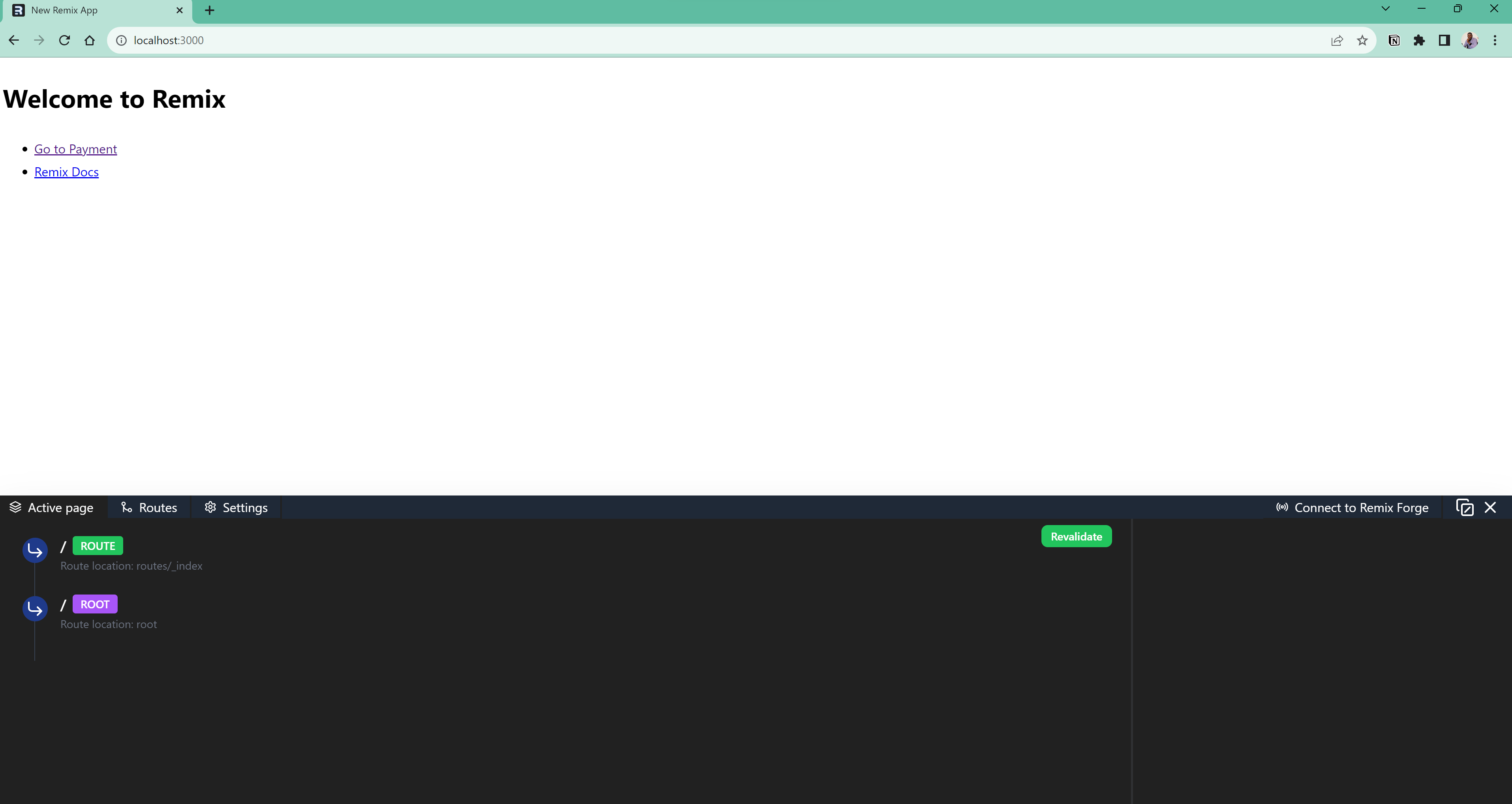 Expanded Remix Dev Tools panel